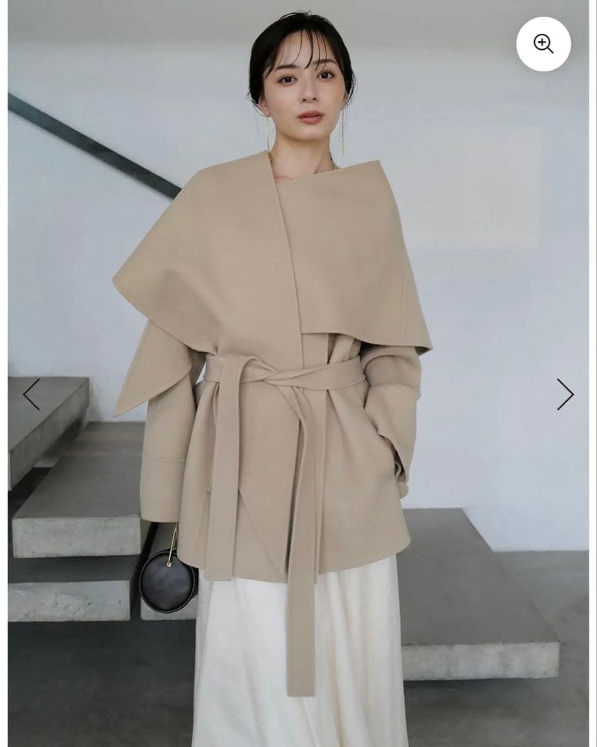 【anuans】リバーウールミドルマフラーコート（試着のみの美品）公式完売品