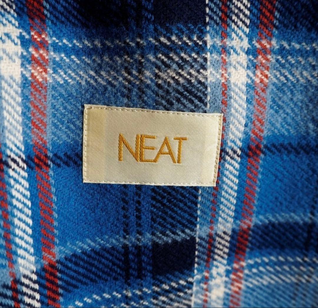 NEAT 25AW CHECK LOCKSMITH JACKET ブルー 48