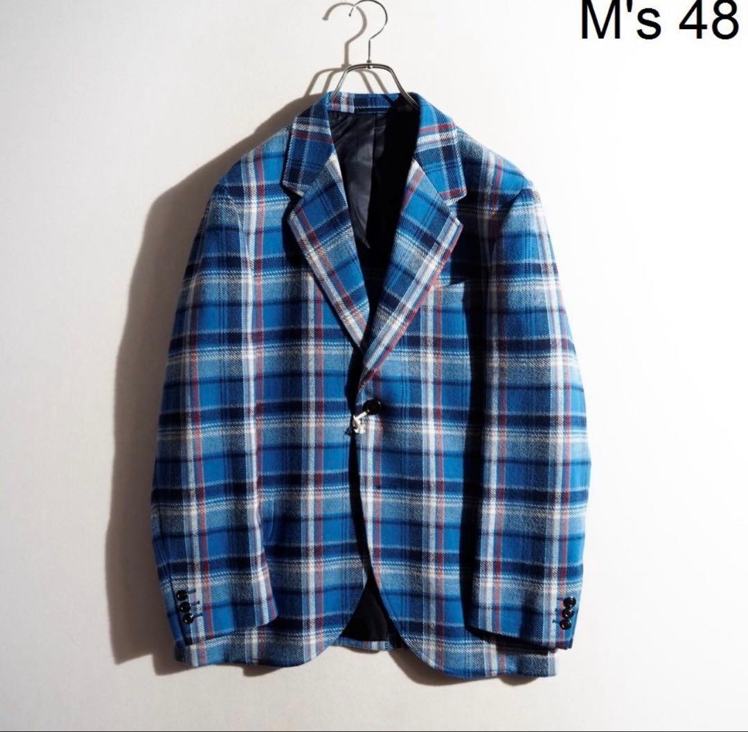 NEAT 25AW CHECK LOCKSMITH JACKET ブルー 48