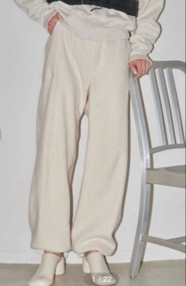 トゥデイフル Drawstring Wool Pants38