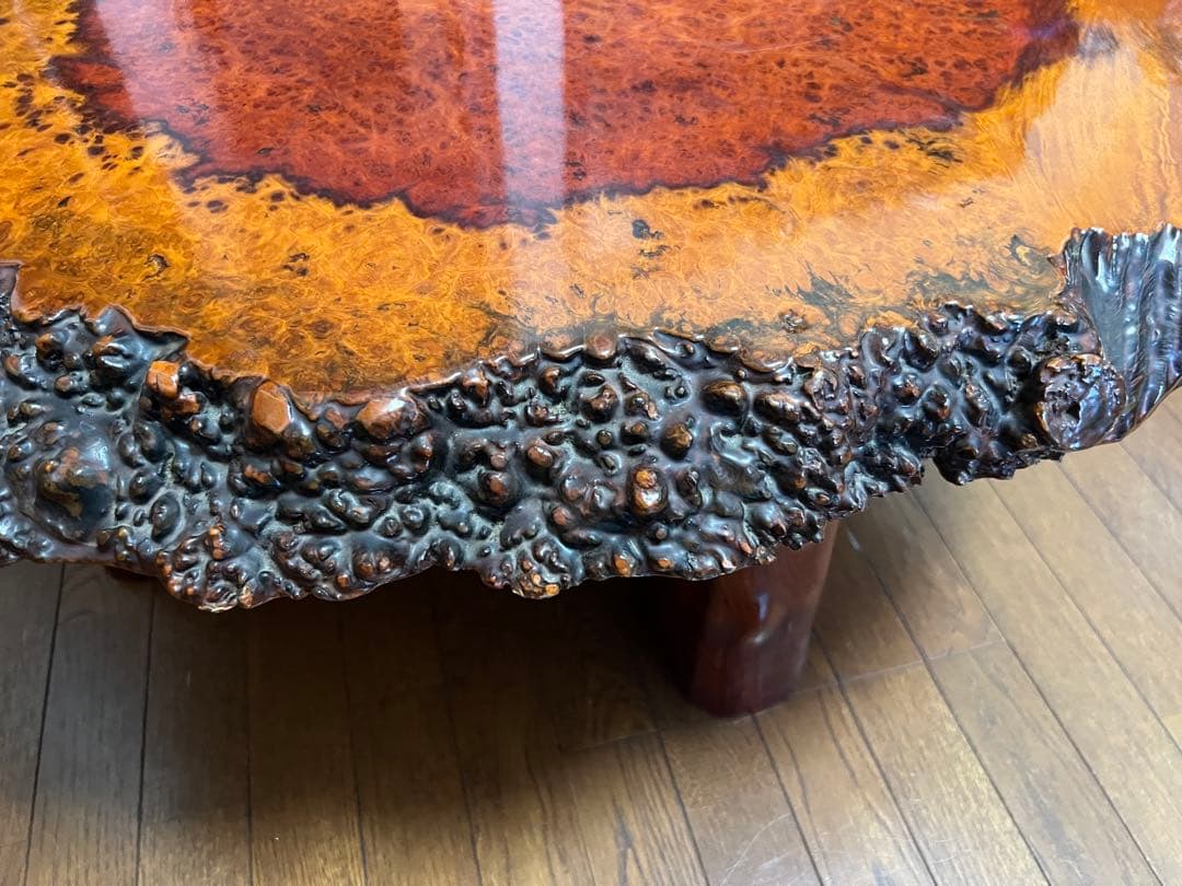 【希少】　一枚板 天然木　本花梨　座卓　 ローテーブル アンティーク