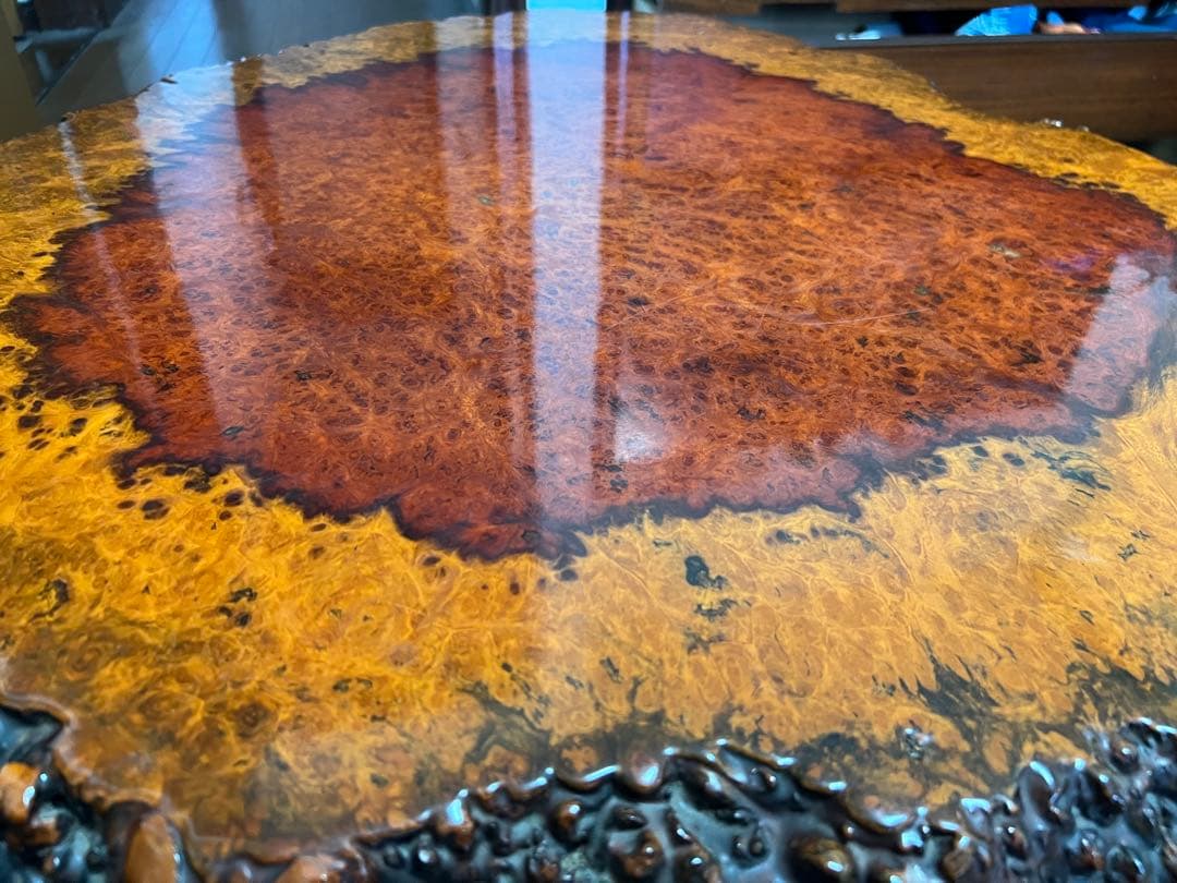 【希少】　一枚板 天然木　本花梨　座卓　 ローテーブル アンティーク