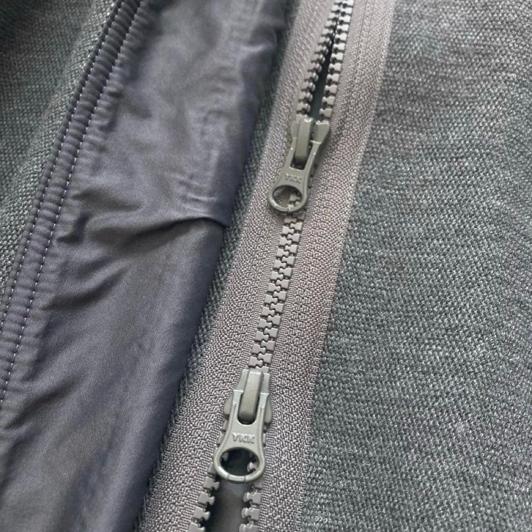 サ*カ様 【美品】エイココンドウ　ギャザー切替 Aラインロングコート グレー 大