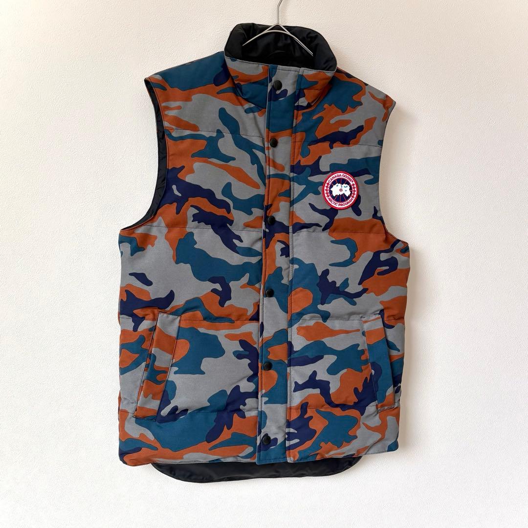 【極美品】  カナダグース ダウンベスト カモフラ 迷彩