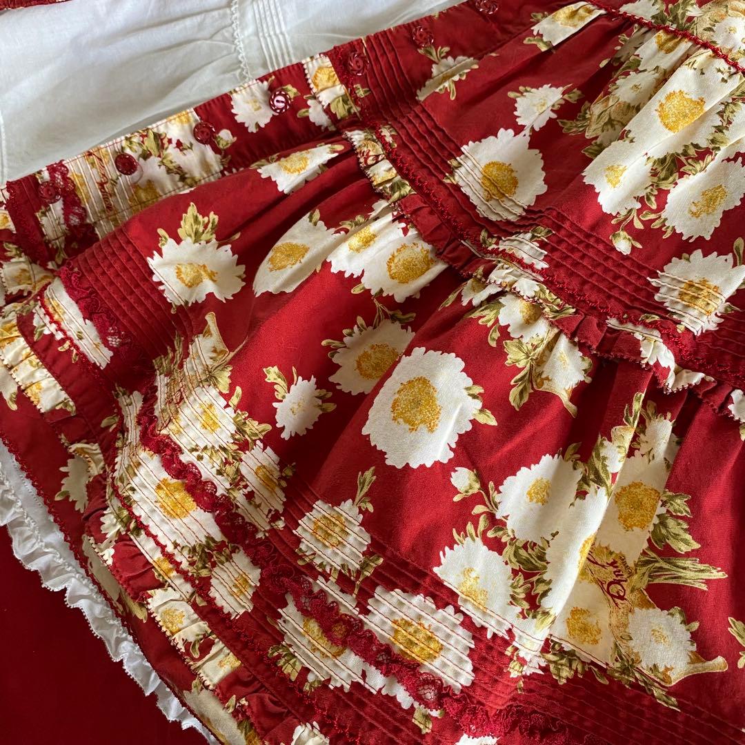 ベビーピンクハウス　フラワープリントワンピース・ハット2点セット