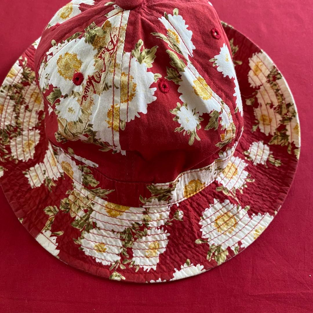 ベビーピンクハウス　フラワープリントワンピース・ハット2点セット