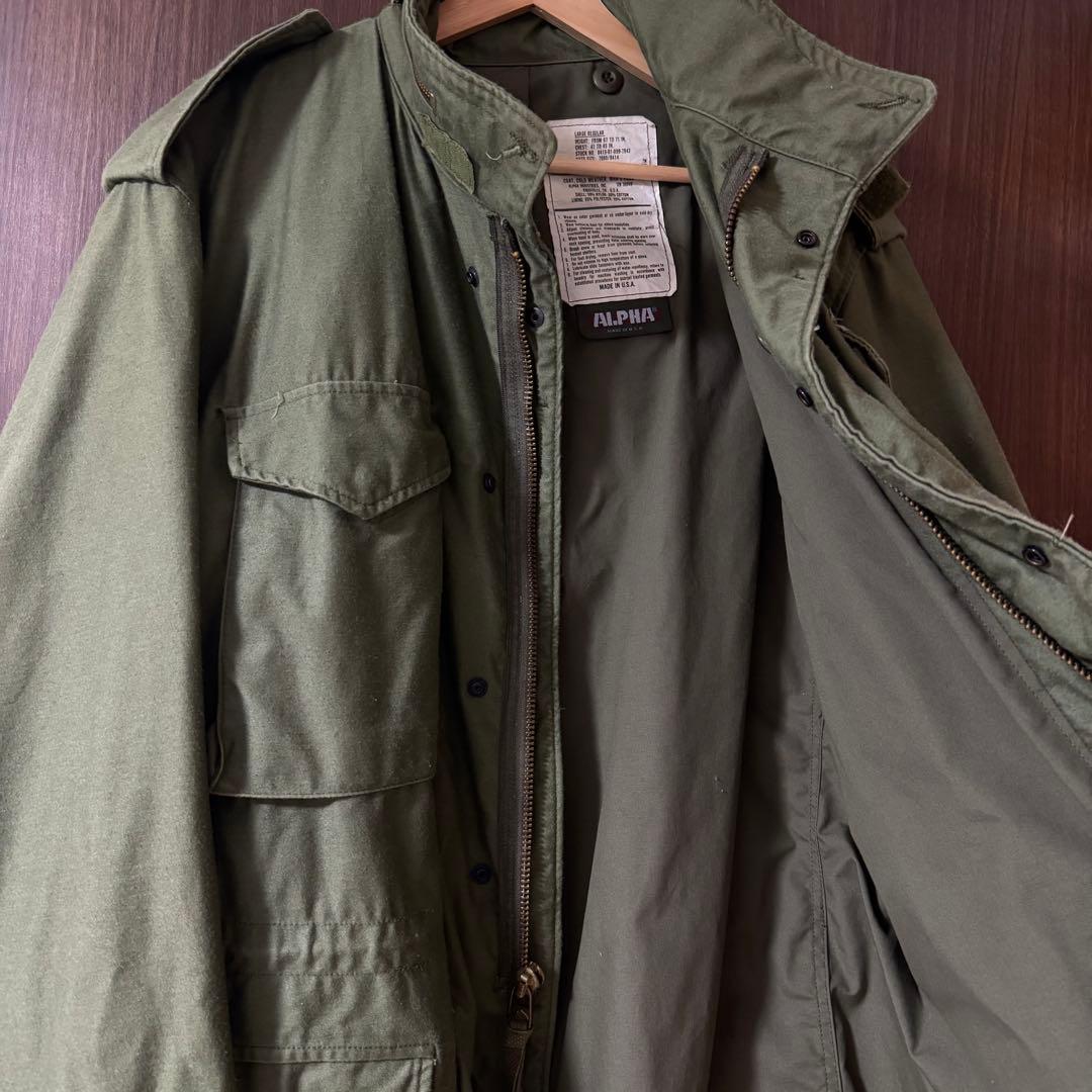 ず*く様 80's ALPHA M-65 フィールドジャケット L-R USA製