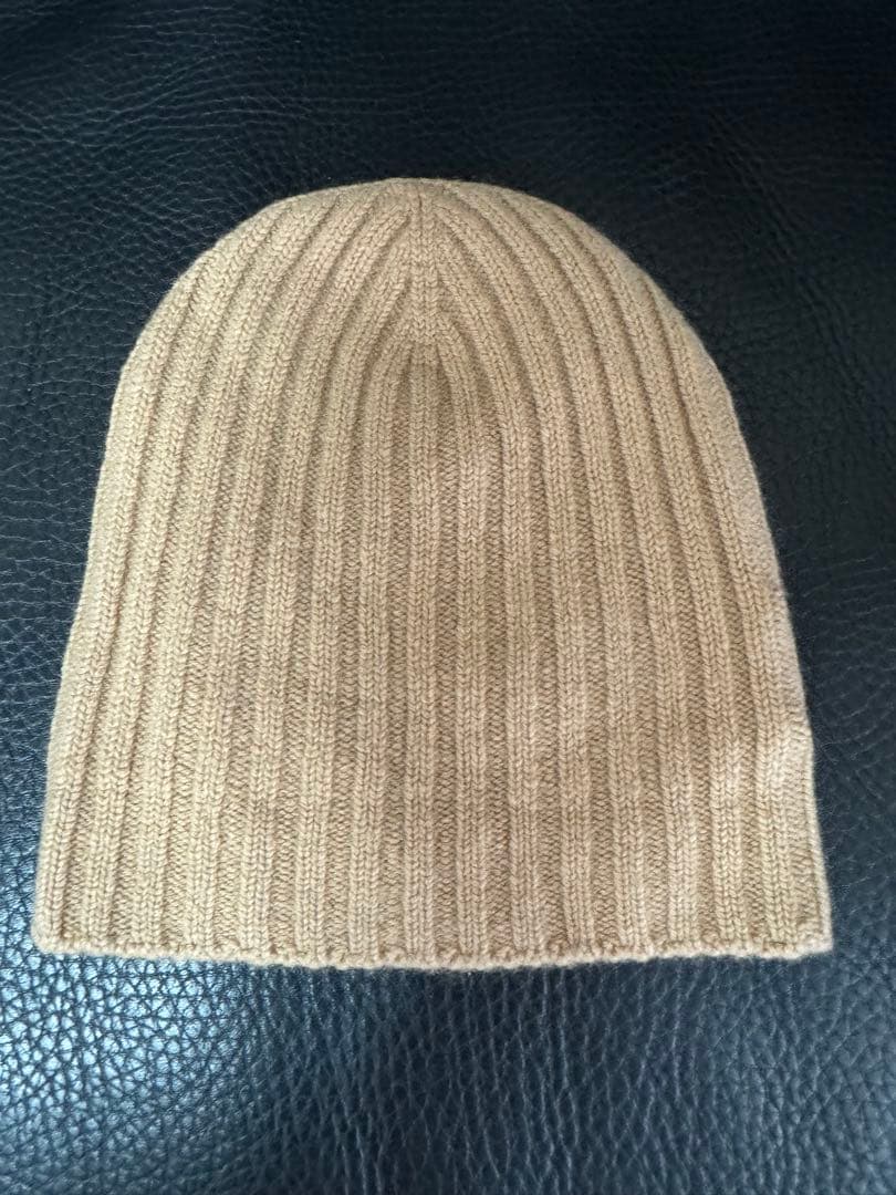 BALLANTYNE 100%カシミヤ ニット帽 ベージュ