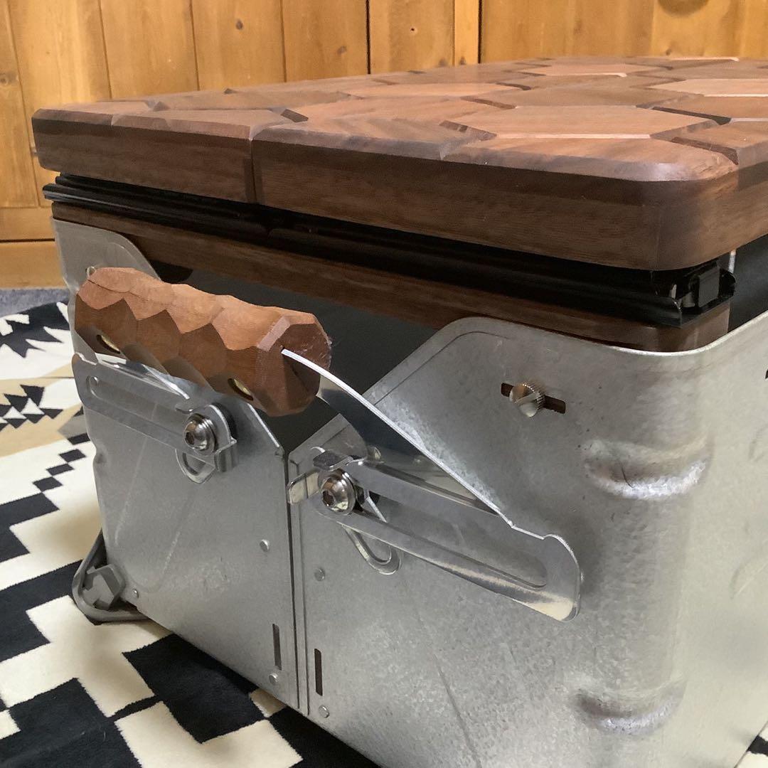 スノーピークシェルフコンテナ25サイズ スライド開口天板 ヘキサゴン柄108