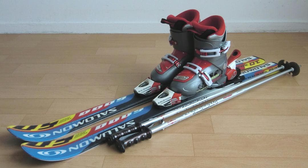 ■■11月限定■送料無料■サロモン■子供用スキーセット■110/21■WAX■■