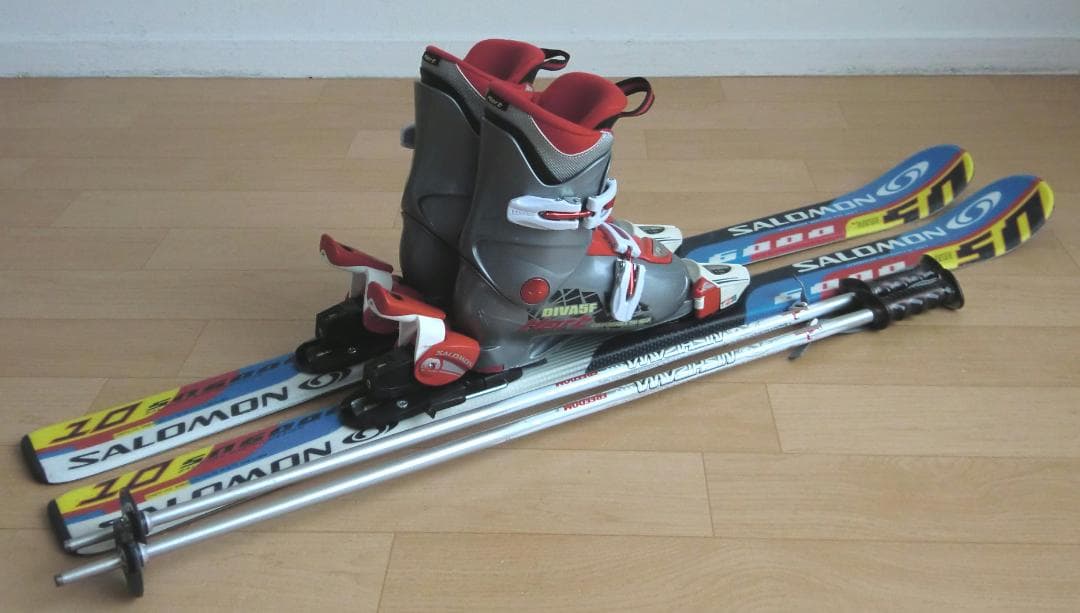 ■■11月限定■送料無料■サロモン■子供用スキーセット■110/21■WAX■■