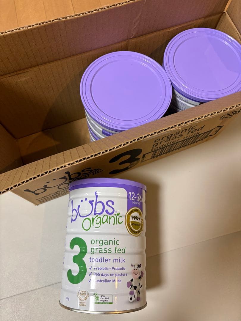 bubs organic 3 粉ミルク 400g オーガニック