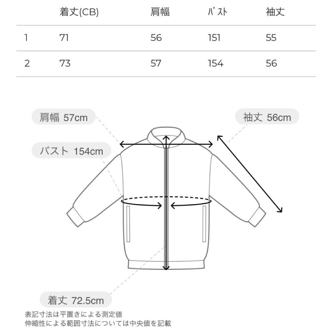 ジャケット・アウター CLANE FAKE LEATHER BALLOON JACKET IVORY