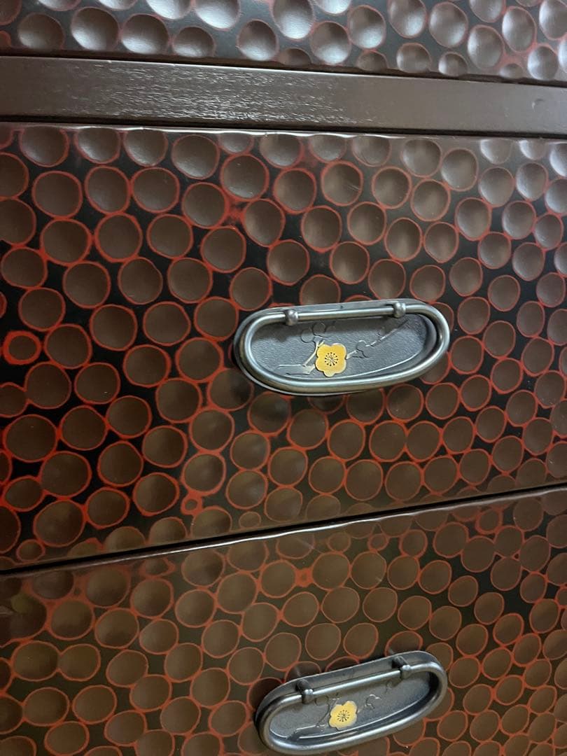 鎌倉彫り　佐藤恵仙作品　桐タンス　和箪笥　着物保管　高級　美品