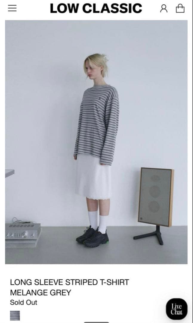 梨花さん着用　LOW CLASSIC ロンT Sサイズ　shishikui