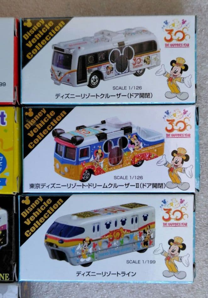 【未使用】トミカ　ディズニーリゾートクルーザー＆リゾートライン　18台