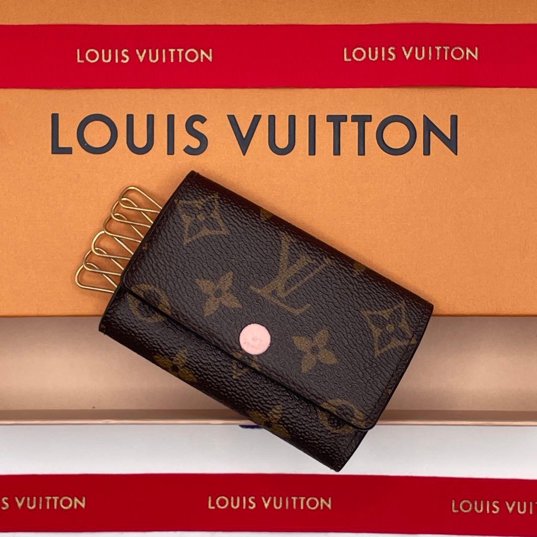 ✨極美品✨ルイヴィトン モノグラム ローズバレリーヌ 6連キーケース ピンク