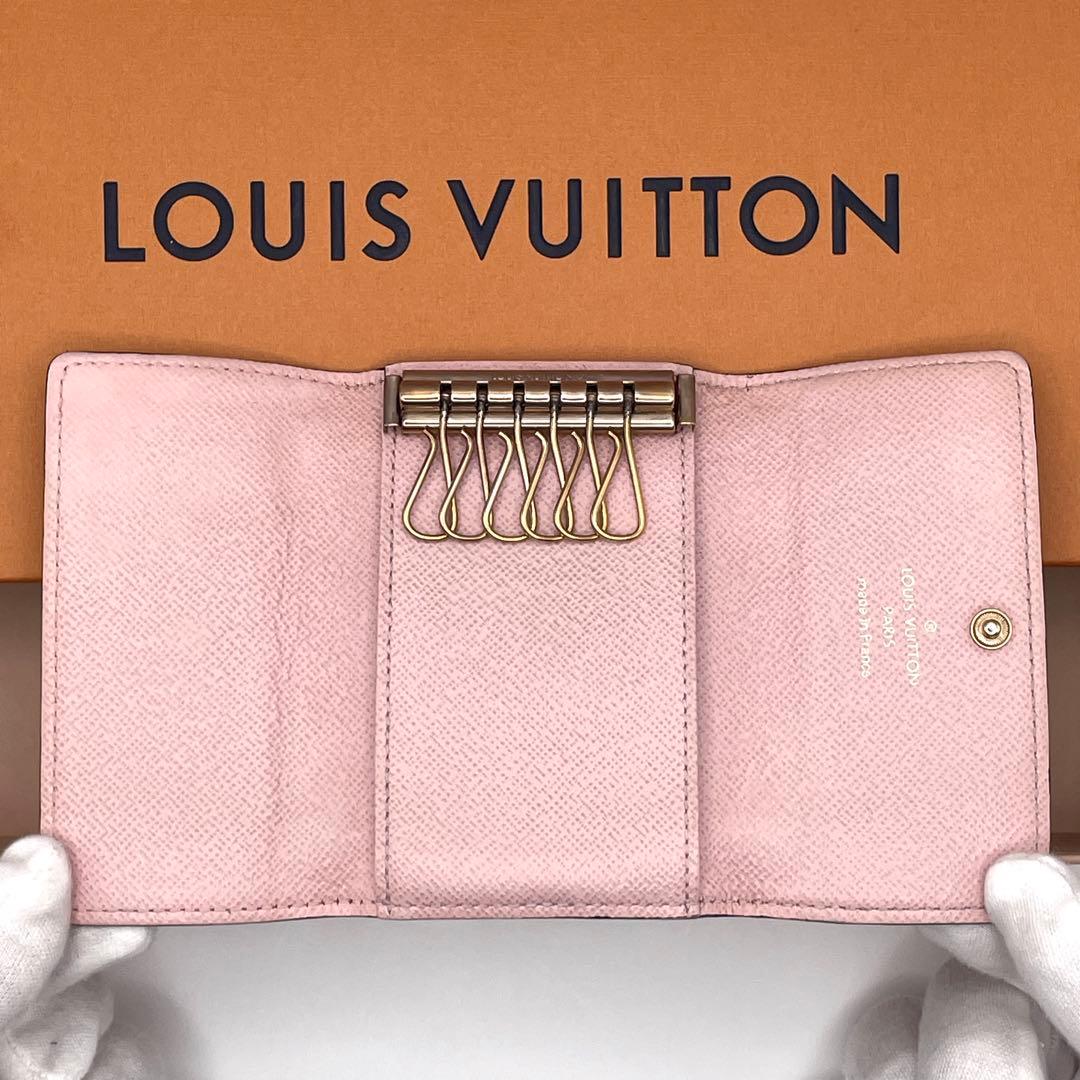 ✨極美品✨ルイヴィトン モノグラム ローズバレリーヌ 6連キーケース ピンク