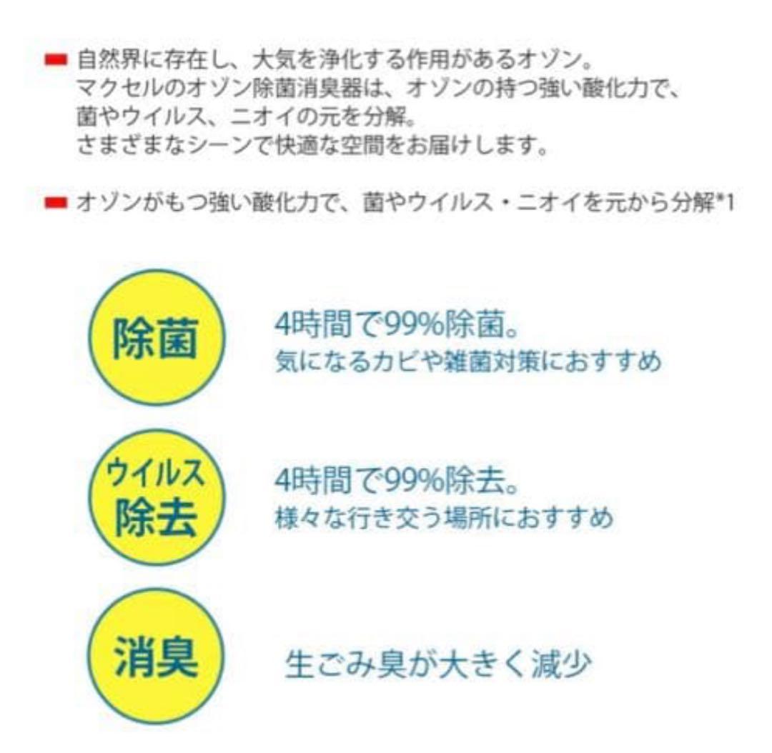 未使用 maxell 業務用オゾン除菌消臭器 MXAP-AE400