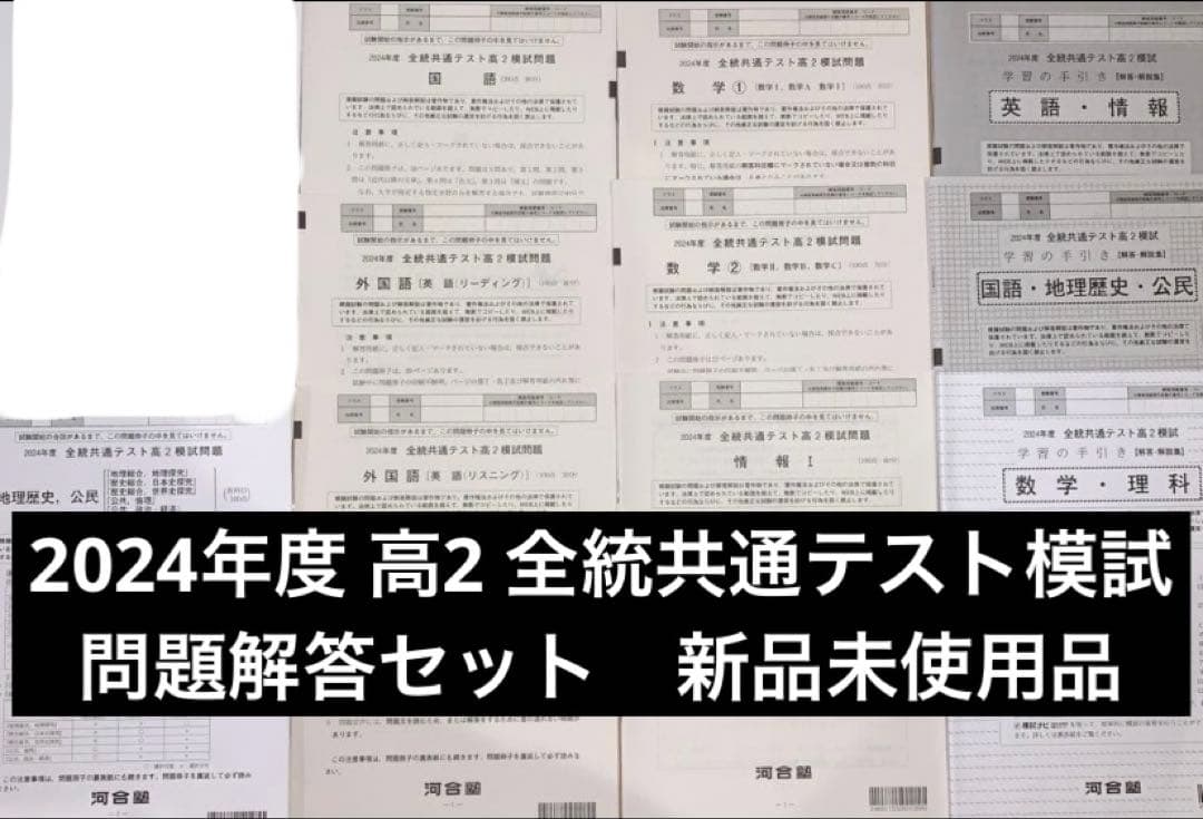 2024年度 高2 全統共通テスト模試 最新版 問題解答セット 新品未使用品
