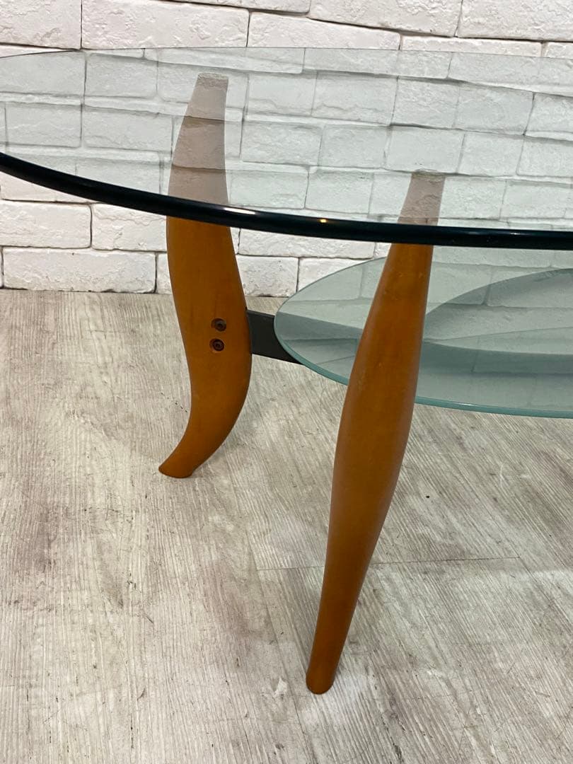 【東京23区配送無料】定価15万円　アクタス　　　PORADA ガラス　テーブル