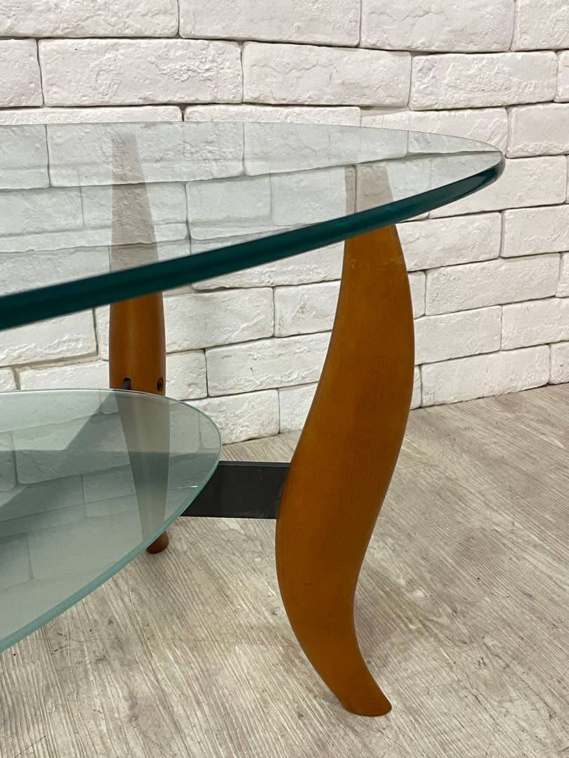 【東京23区配送無料】定価15万円　アクタス　　　PORADA ガラス　テーブル