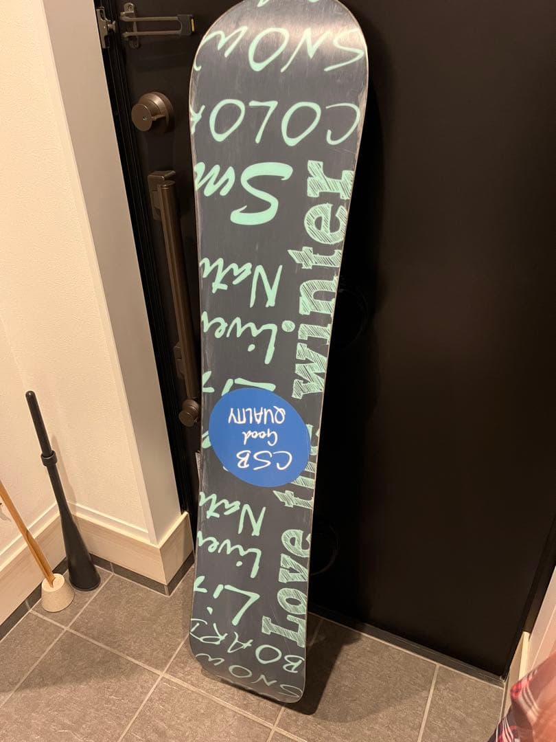 CSB スノーボード 黒/ピンク 文字デザイン