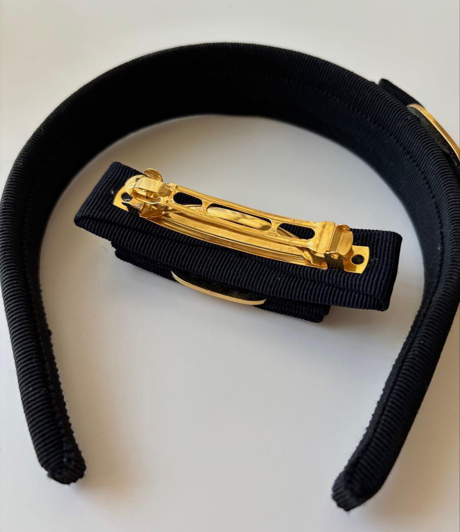 Salvatore Ferragamo バレッタ＆カチューシャ セット（美品）