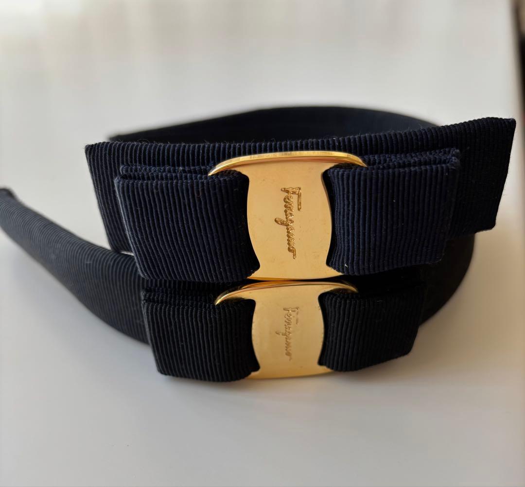 Salvatore Ferragamo バレッタ＆カチューシャ セット（美品）