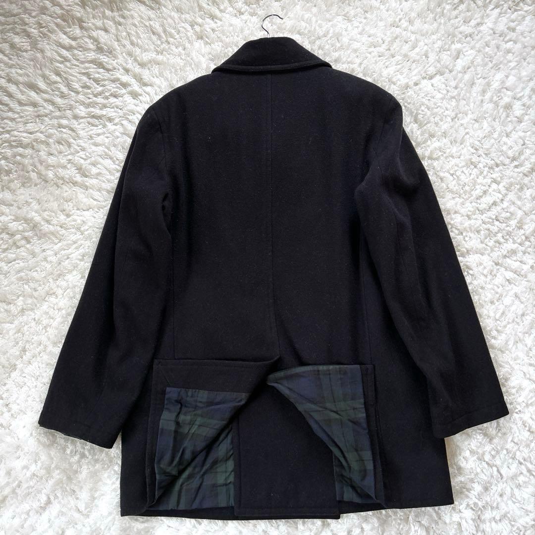 改宗シャーリーン様 ブルックスブラザーズ Pコート GFボタン ウール 黒 L