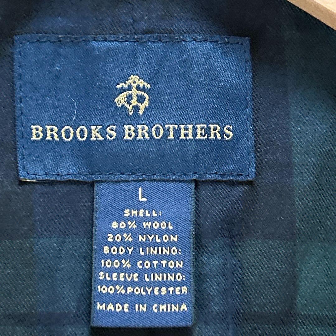 改宗シャーリーン様 ブルックスブラザーズ Pコート GFボタン ウール 黒 L