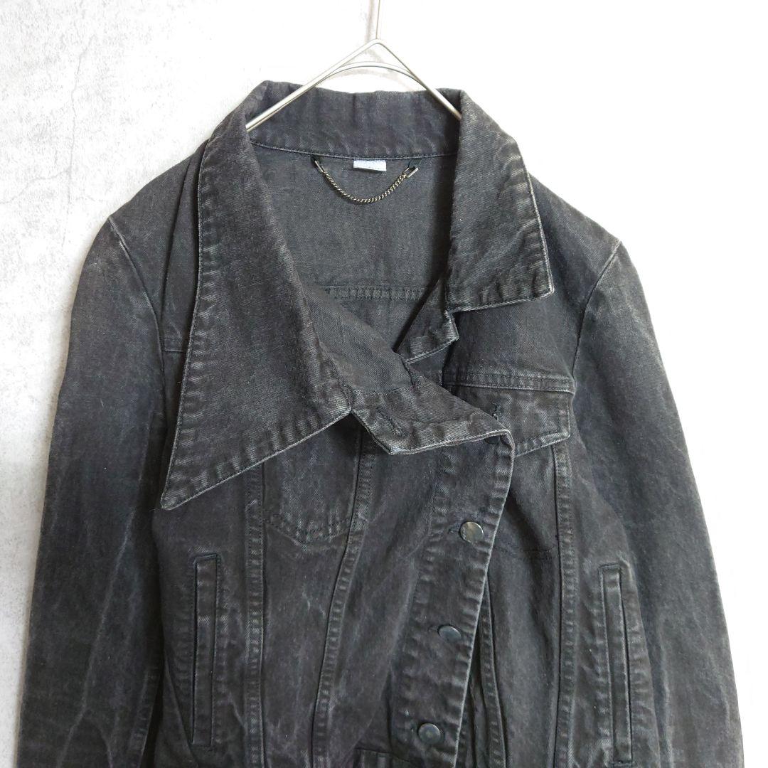 VIKTOR & ROLF アシンメトリー ブラックデニム Gジャン ベスト 黒