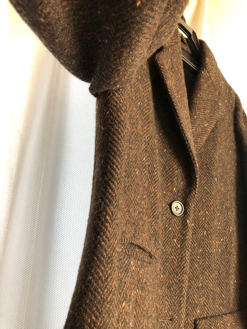 再値下げ！マーガレットハウエル　ブラウン ヘリンボーン チェスターコート