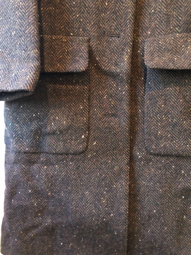 再値下げ！マーガレットハウエル　ブラウン ヘリンボーン チェスターコート