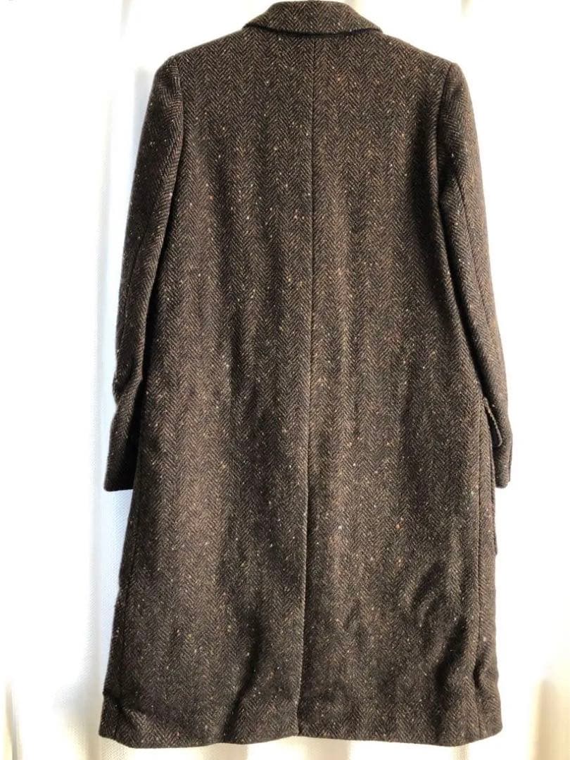 再値下げ！マーガレットハウエル　ブラウン ヘリンボーン チェスターコート