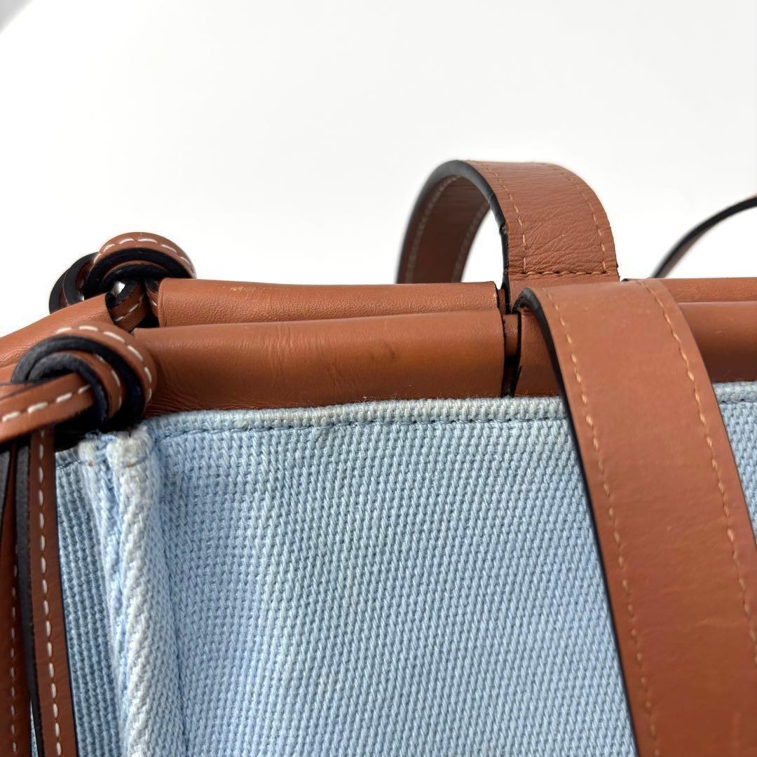 LOEWE ロエベ クッショントートバッグ スモール アクア アナグラム