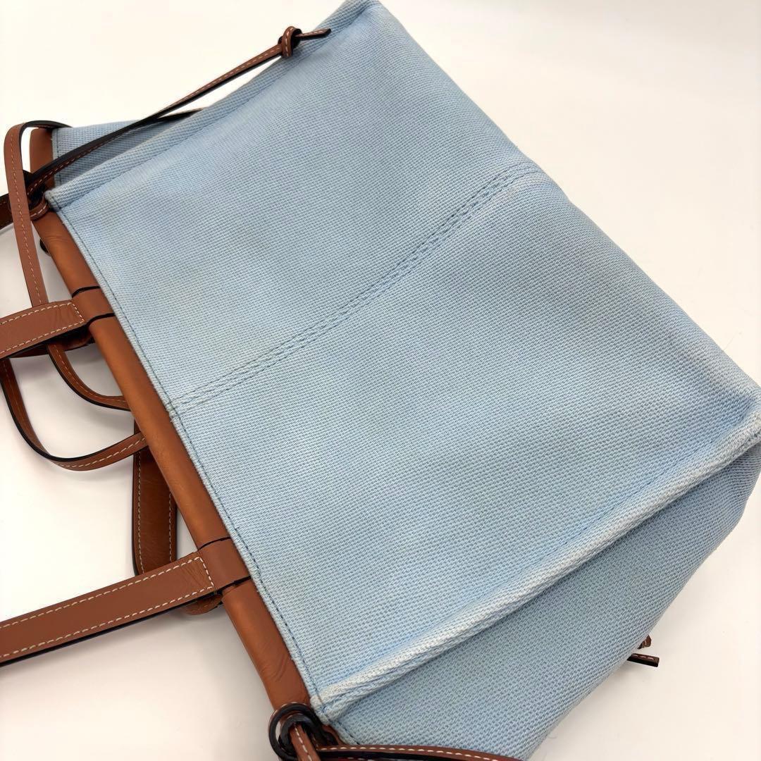 LOEWE ロエベ クッショントートバッグ スモール アクア アナグラム