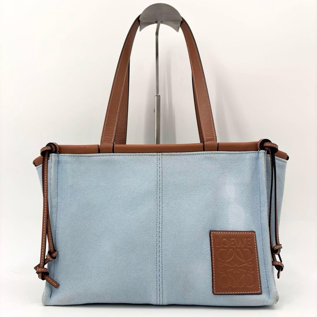 LOEWE ロエベ クッショントートバッグ スモール アクア アナグラム