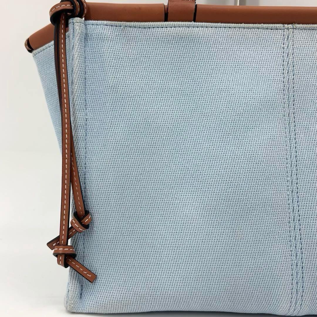 LOEWE ロエベ クッショントートバッグ スモール アクア アナグラム