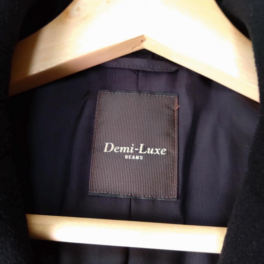 BEAMS Demi-Luxe カシミヤ チェスターコート 38　Ｍ　ブラック