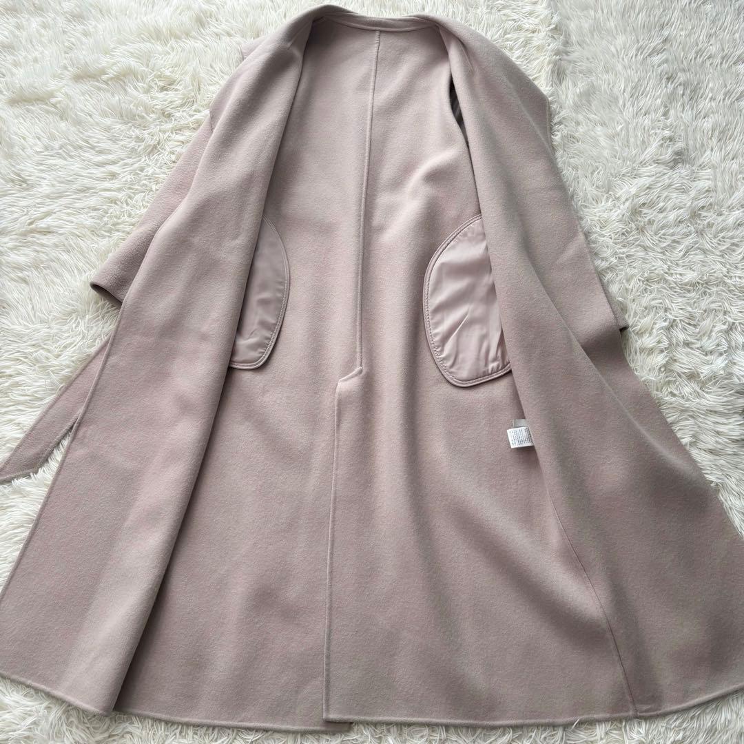 美品✨ アニュアンス 2022年 ビッグカラーリバーコート マキシ丈 毛100%