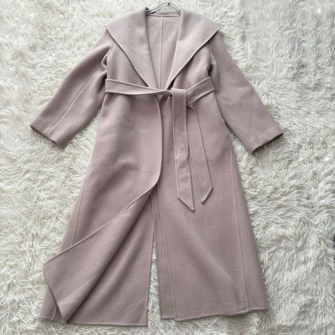 美品✨ アニュアンス 2022年 ビッグカラーリバーコート マキシ丈 毛100%