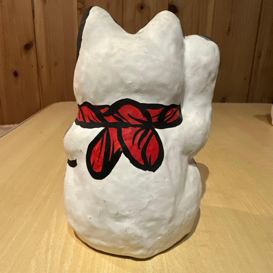 招き猫　春日部張子　五十嵐健二作