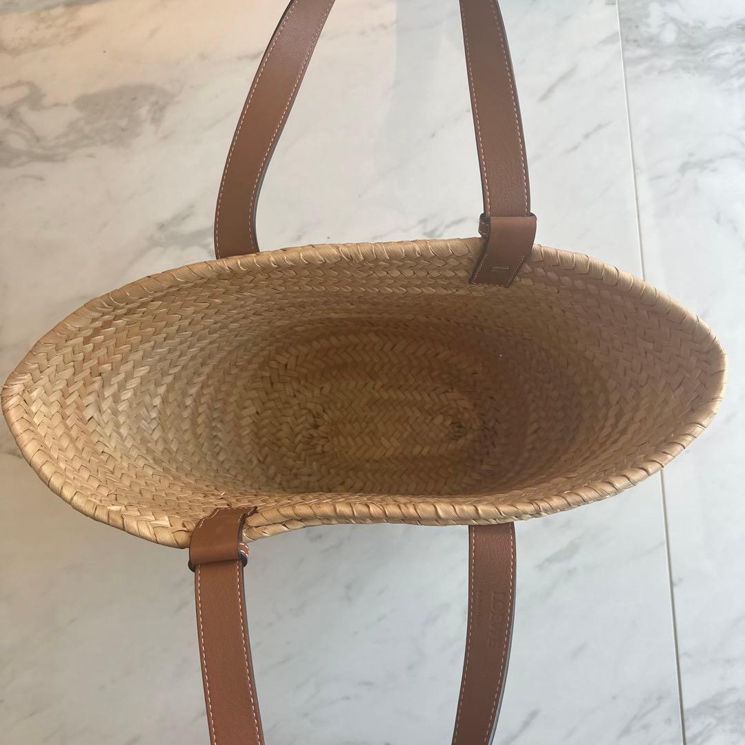 ロエベ　かごバック　ミディアム　美品　定価¥91,300円→¥43900