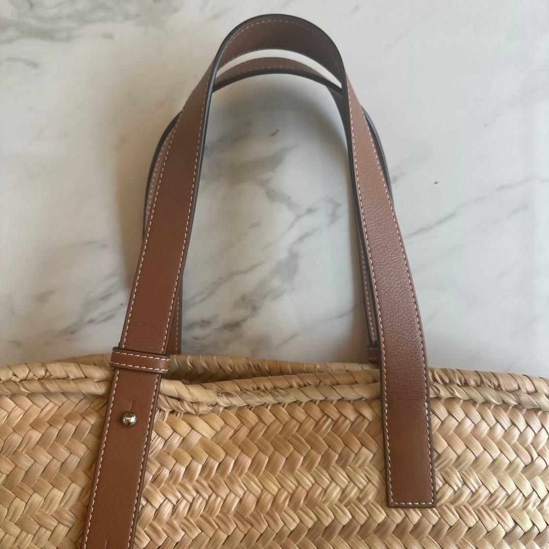 ロエベ　かごバック　ミディアム　美品　定価¥91,300円→¥43900