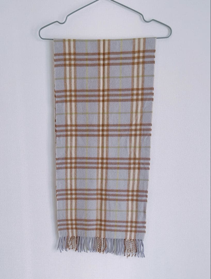 【美品】Burberry 100%カシミヤ マフラー チェック