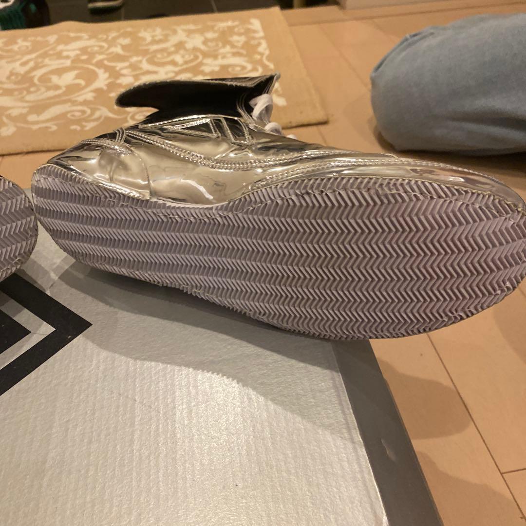 ADAMS シルバー ボクシングシューズ