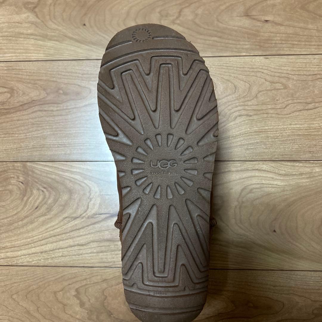UGG ムートンブーツ ブラウン 編み込みデザイン