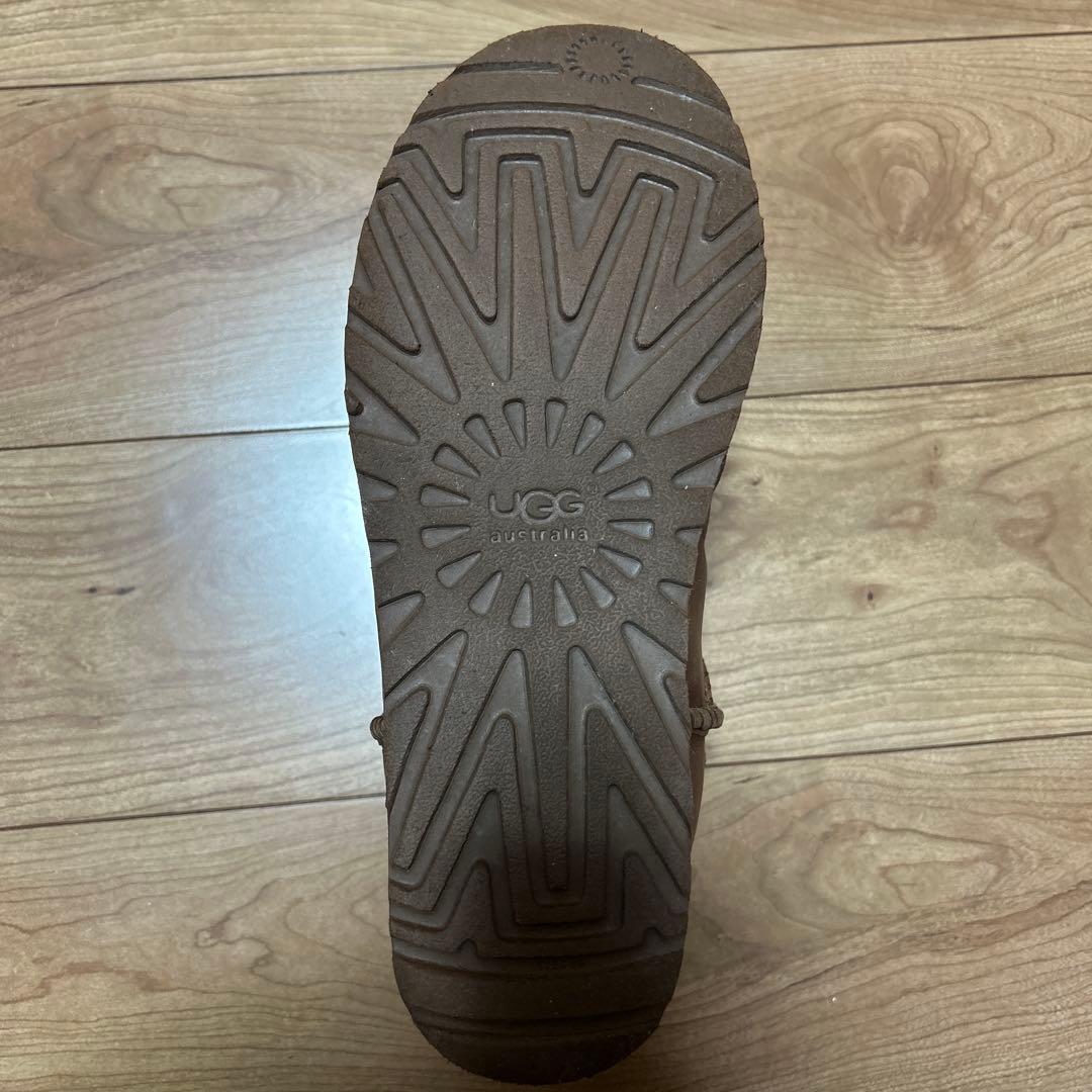 UGG ムートンブーツ ブラウン 編み込みデザイン