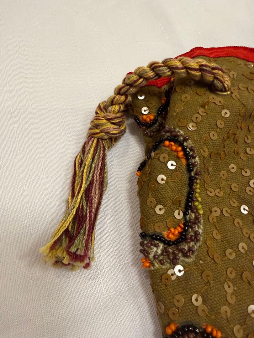 (ひぃさん専用2/13まで) 蛇刺繍ビーズ装飾トートバッグ